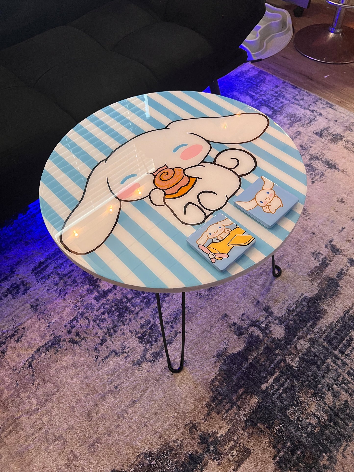 Cinnamoroll Coffee Table + 2 Coasters