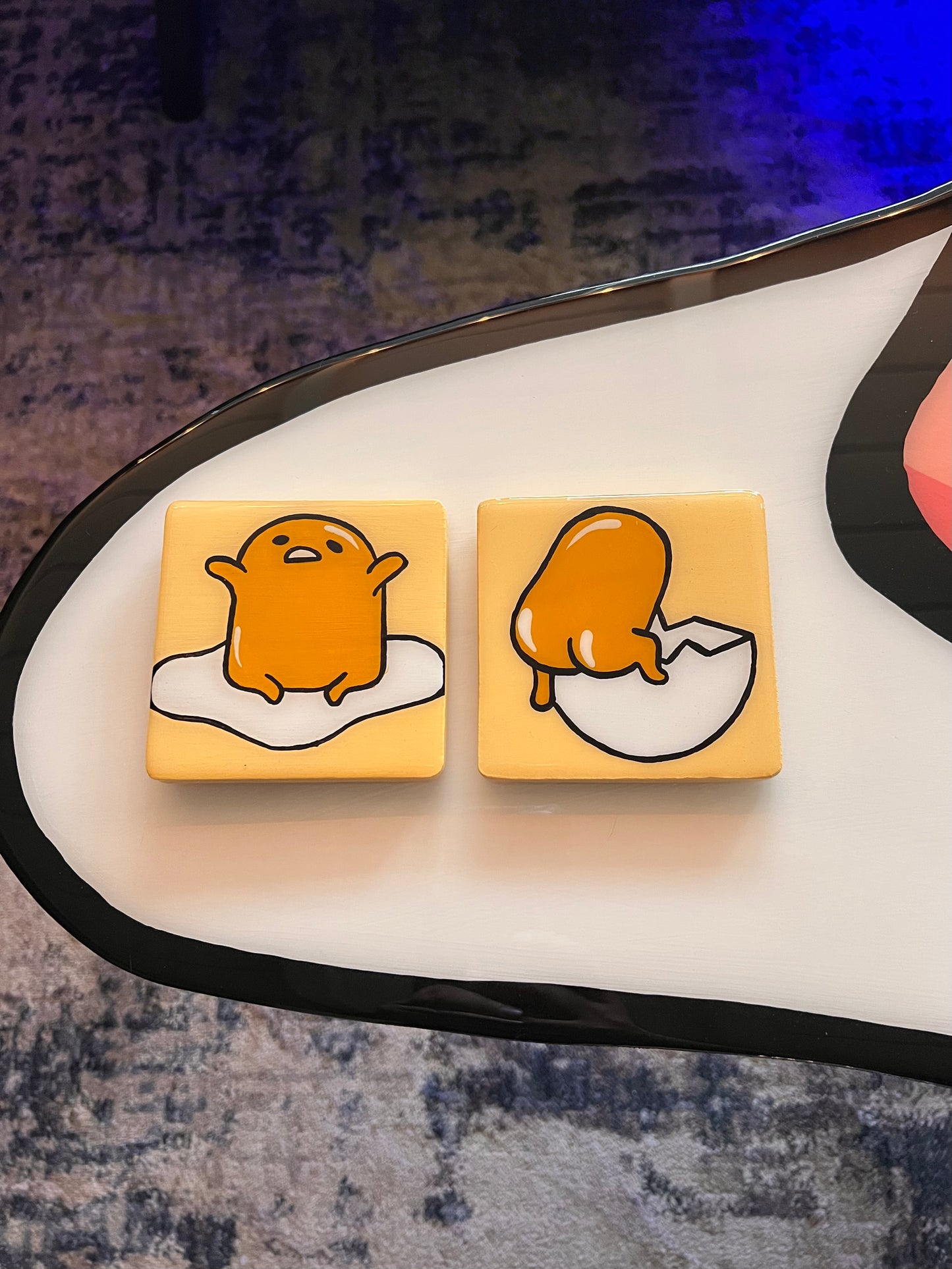 Gudetama Coffee Table + 2 Coasters