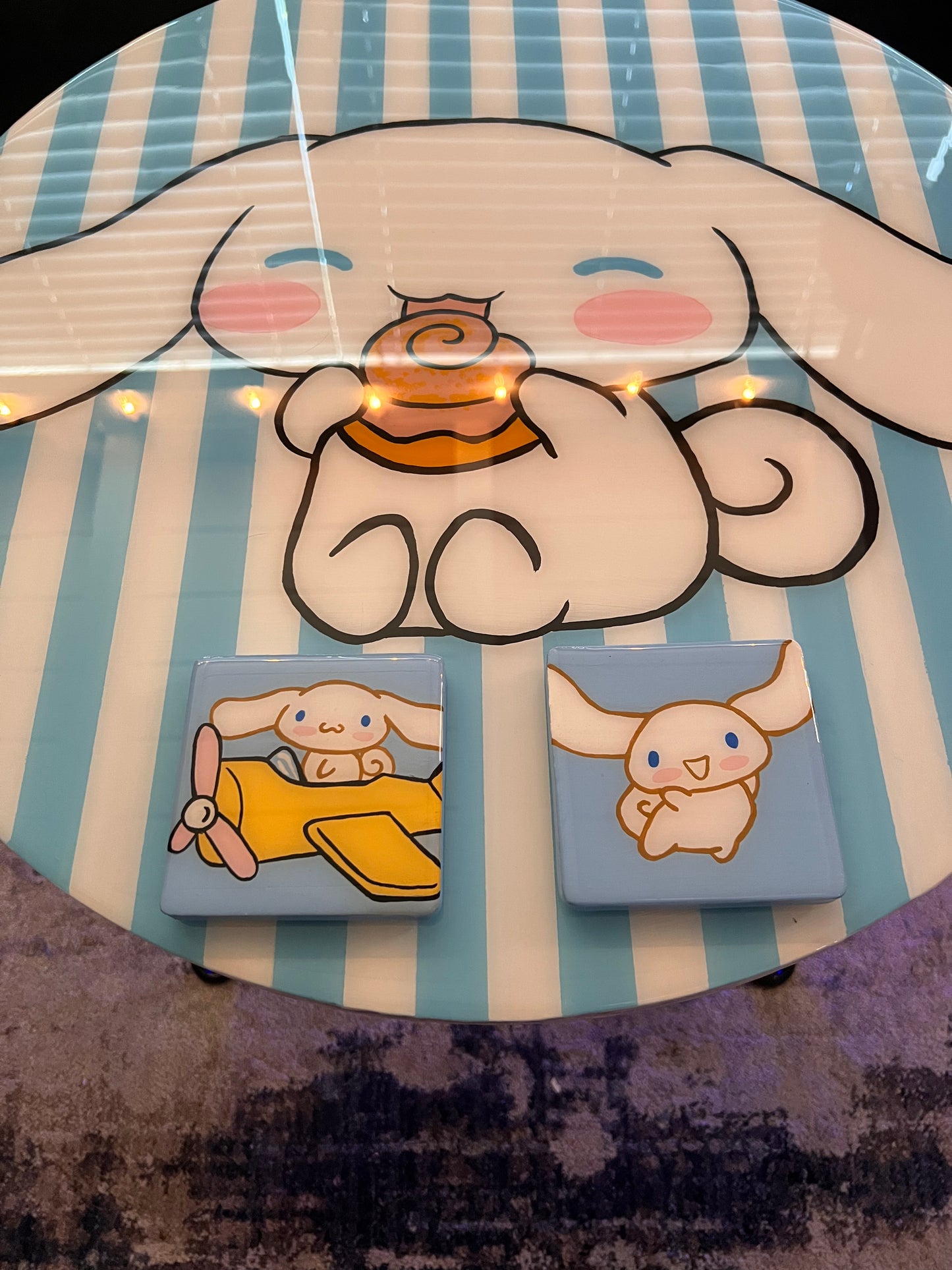 Cinnamoroll Coffee Table + 2 Coasters