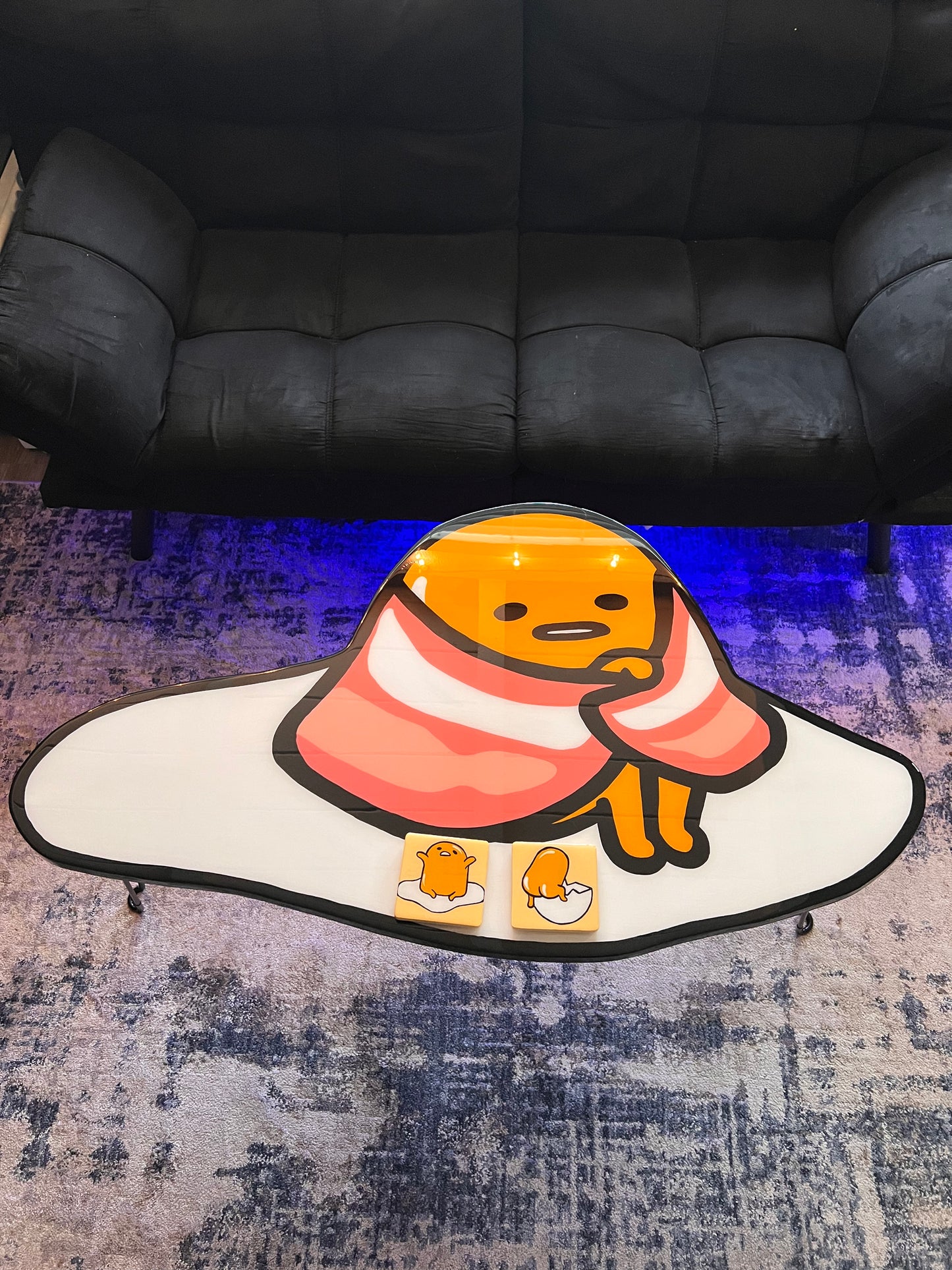 Gudetama Coffee Table + 2 Coasters