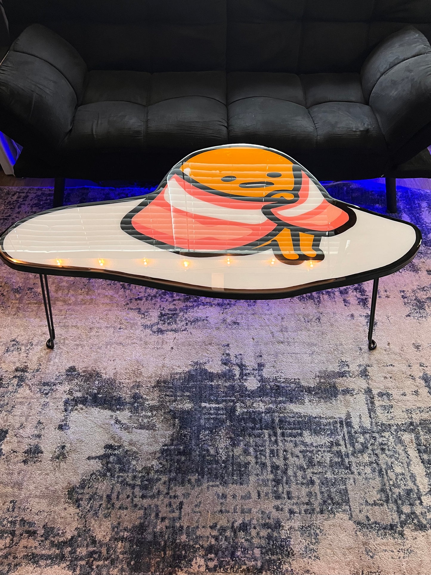 Gudetama Coffee Table + 2 Coasters
