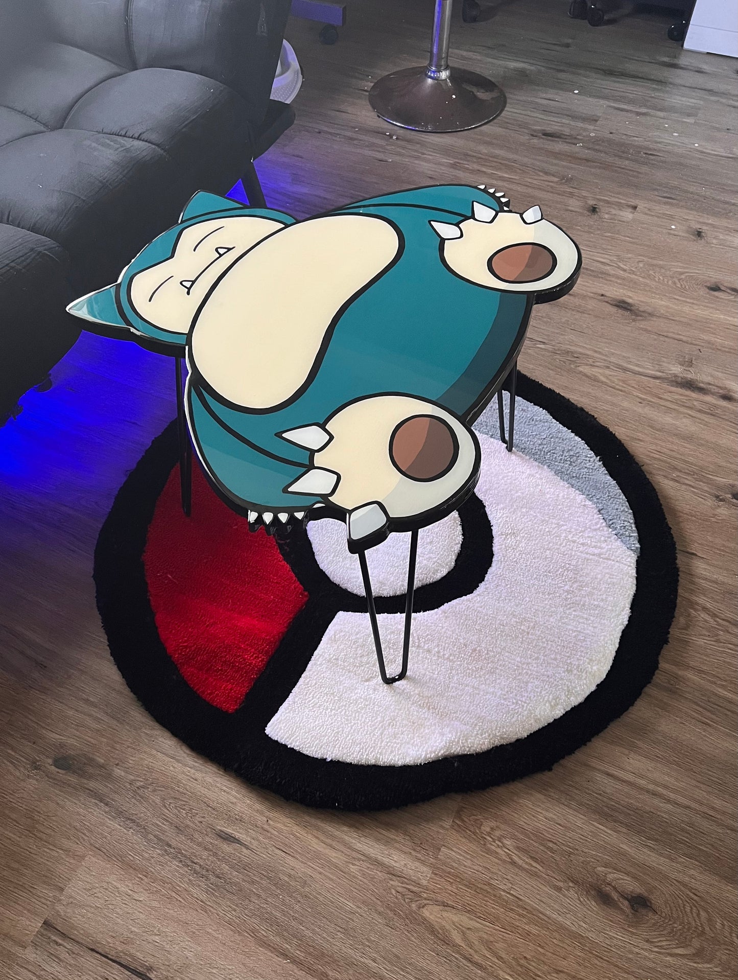 Snorlax Coffee Table + Rug