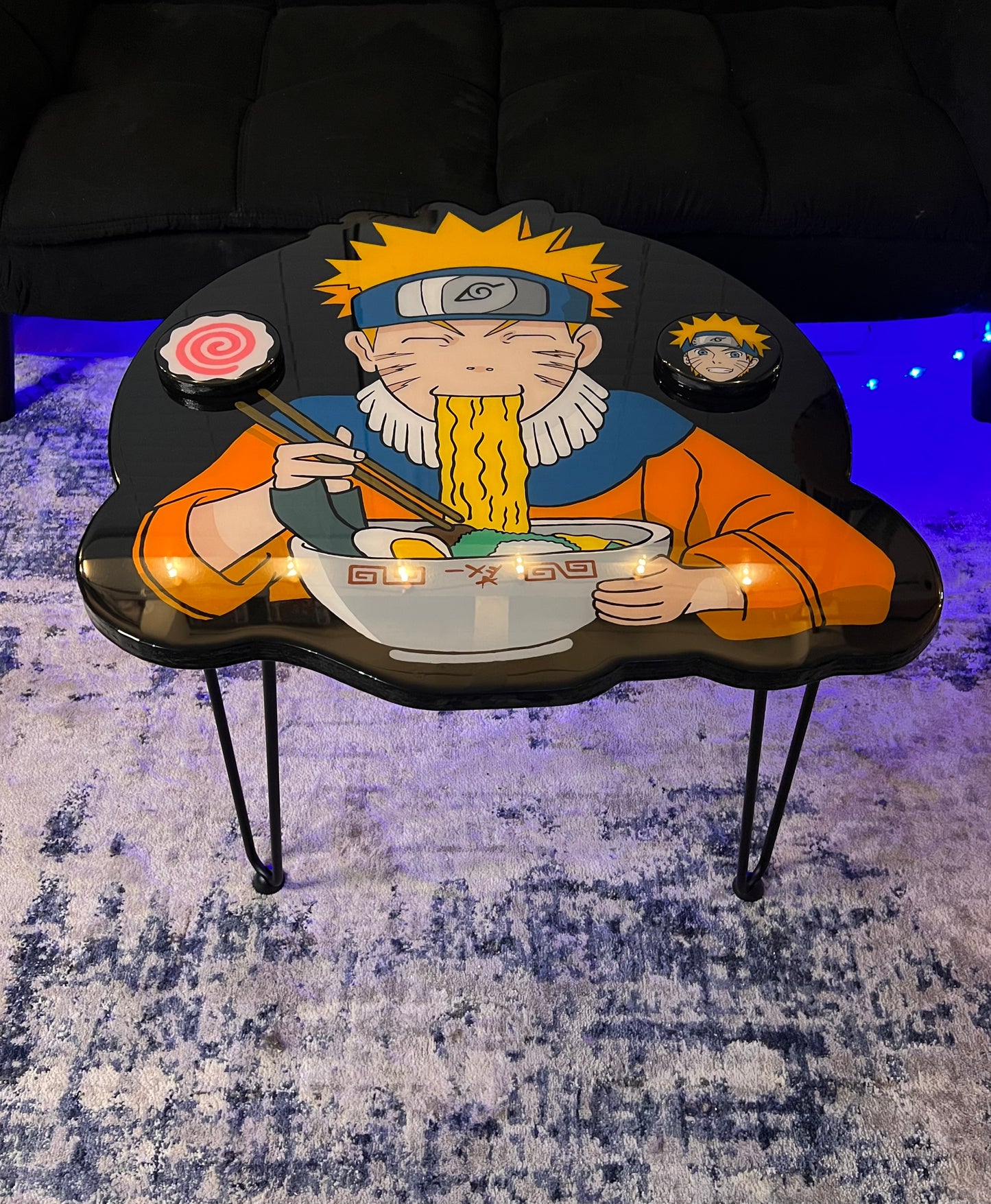 Naruto Coffee Table + 2 Coasters