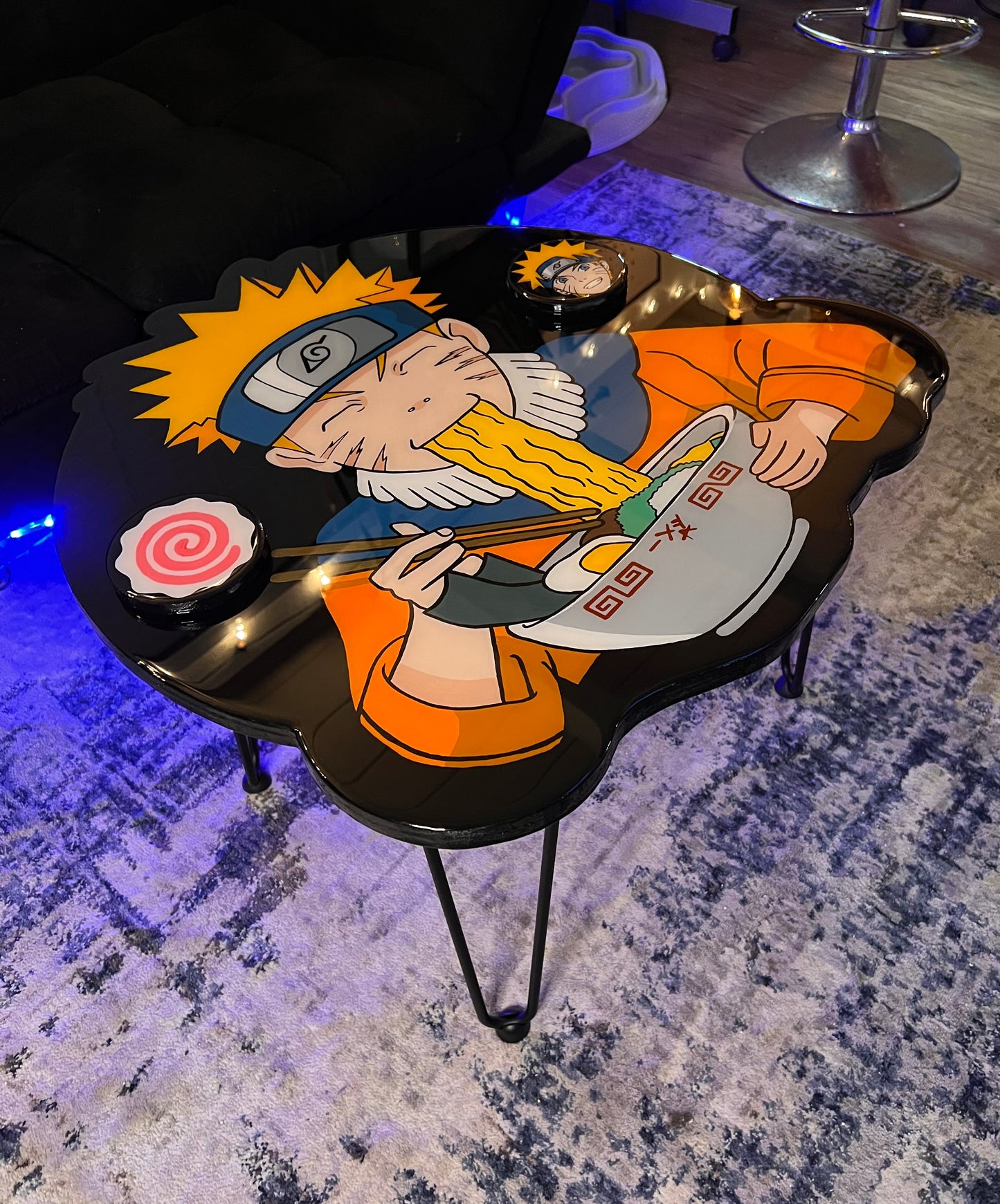 Naruto Coffee Table + 2 Coasters