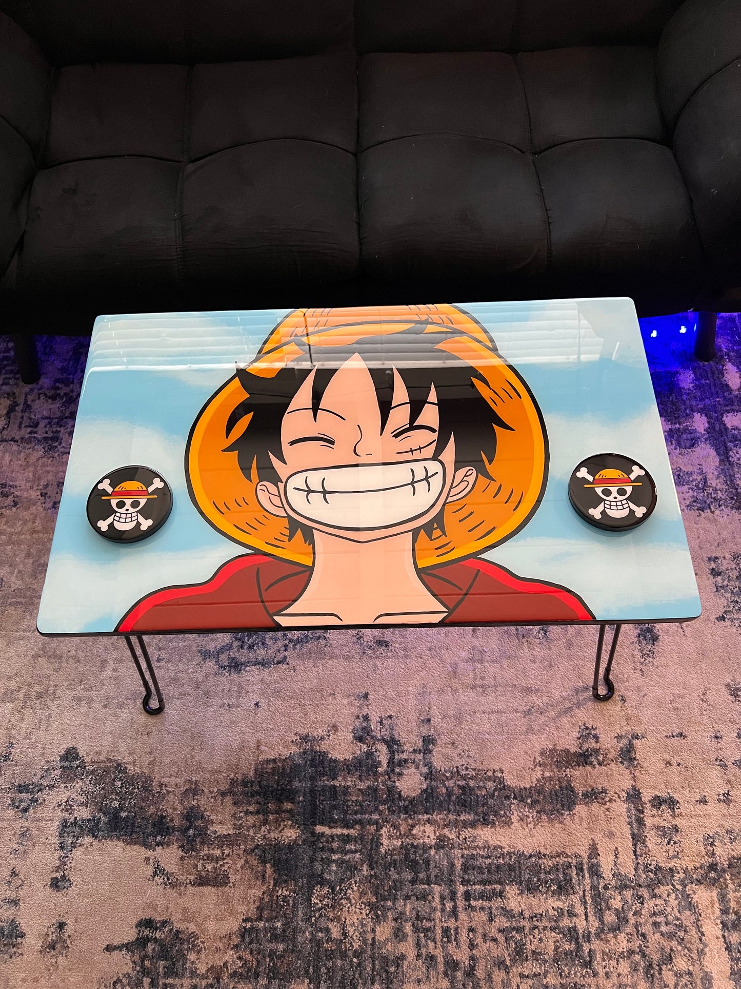 Luffy Coffee Table + 2 Coasters