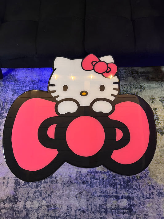 Hello Kitty Coffee Table + 2 Coasters