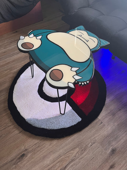 Snorlax Coffee Table + Rug