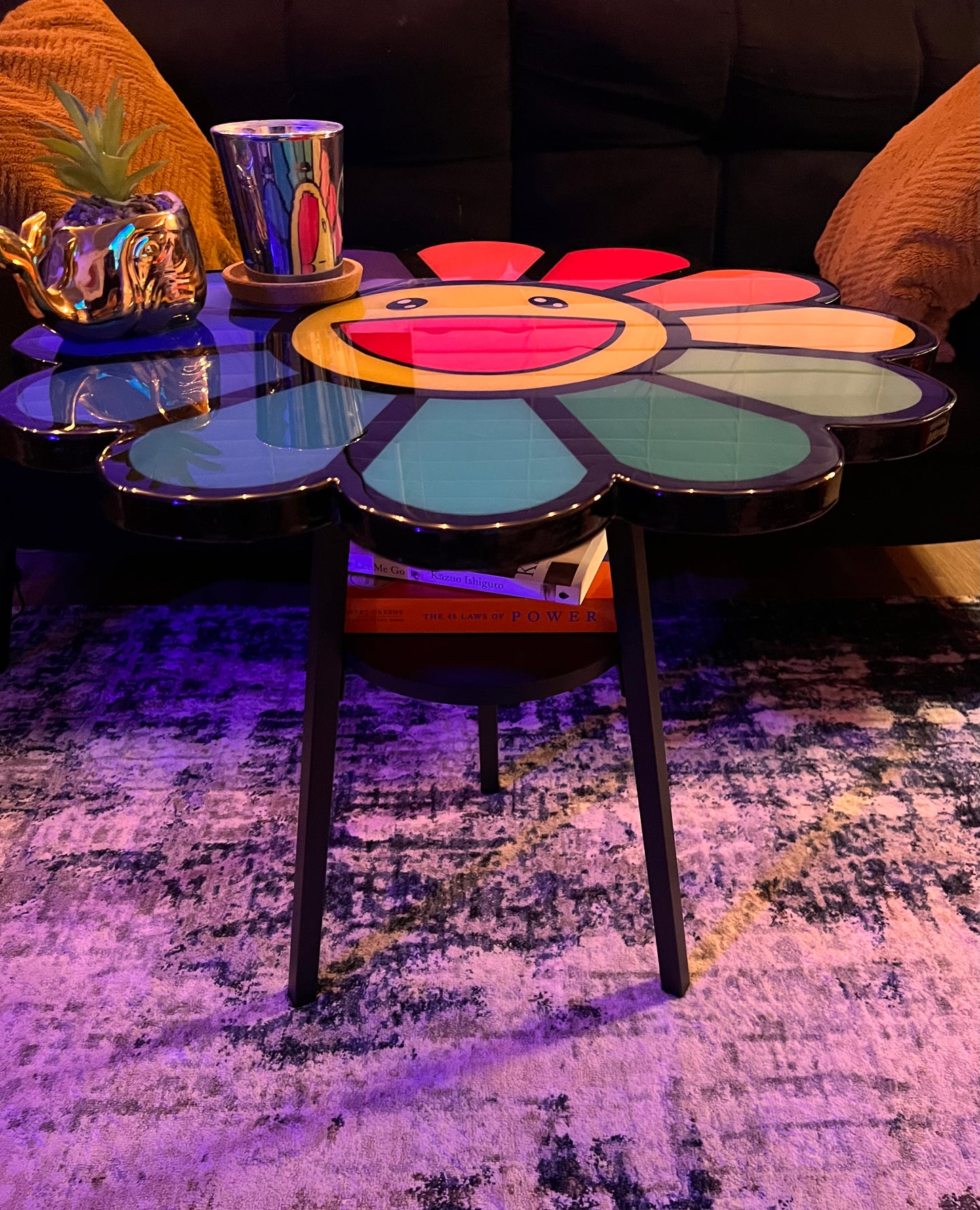 Murakami Flower End Table