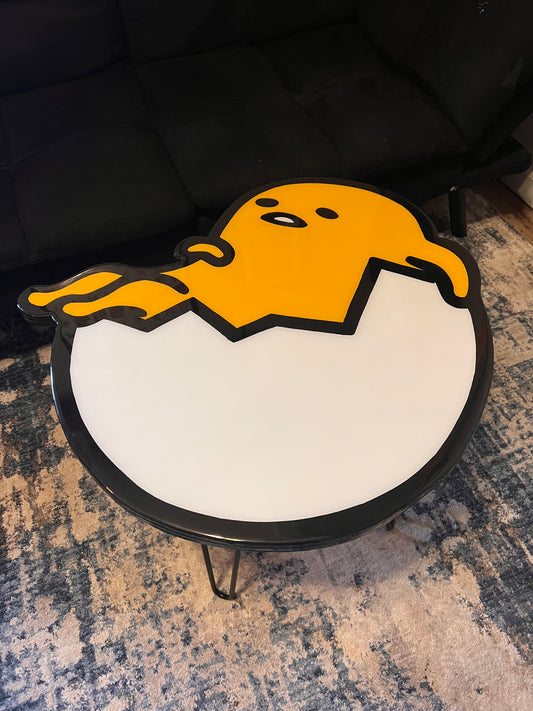 Gude the lazy egg coffee table + coasters