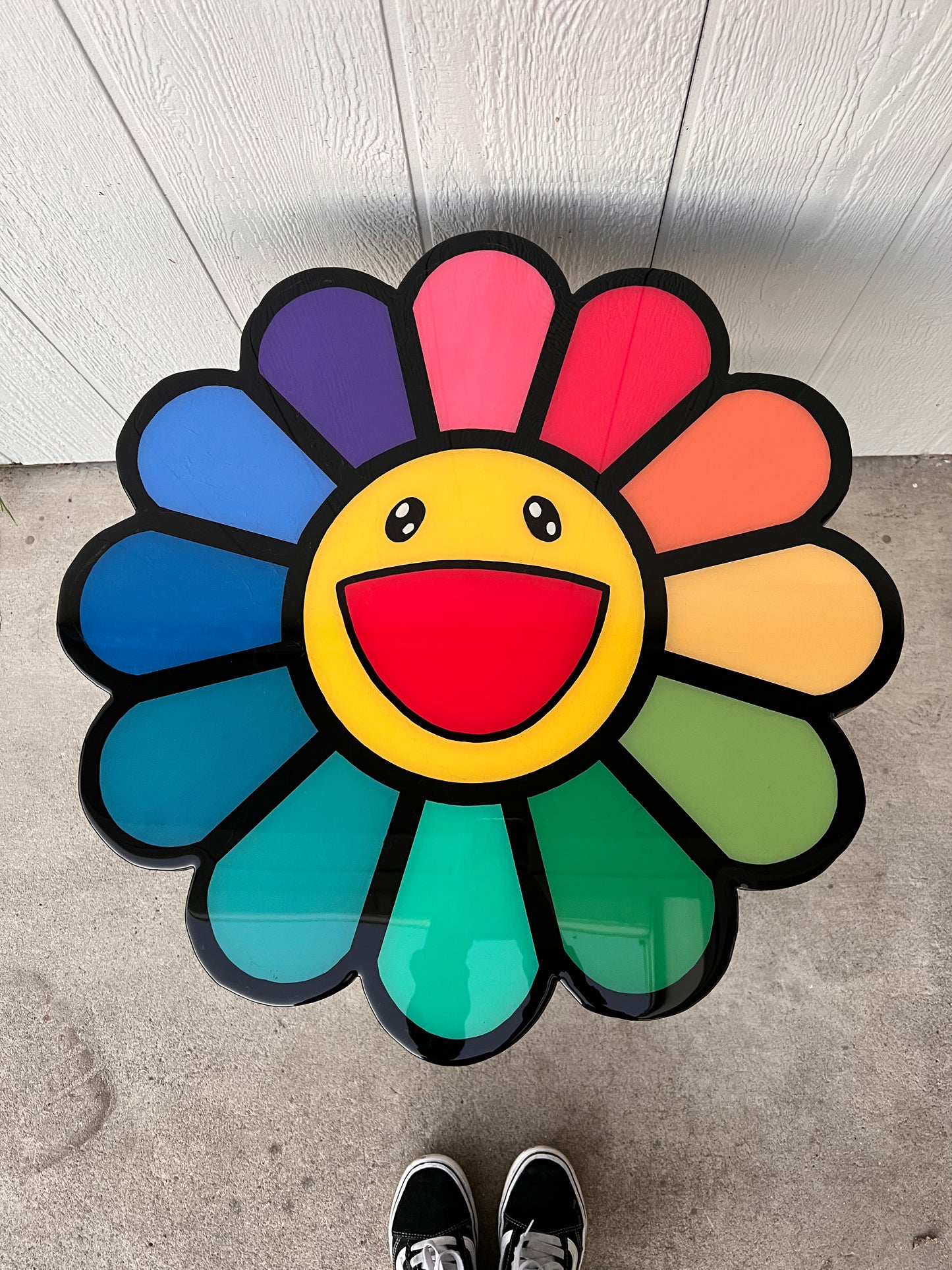 Murakami Flower End Table