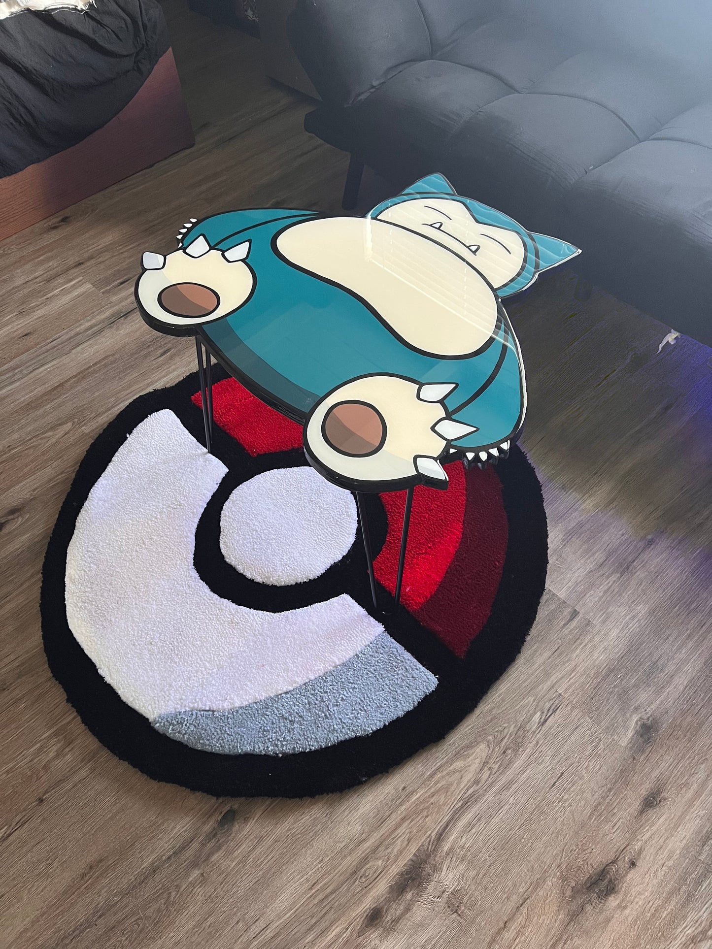 Snorlax Coffee Table + Rug