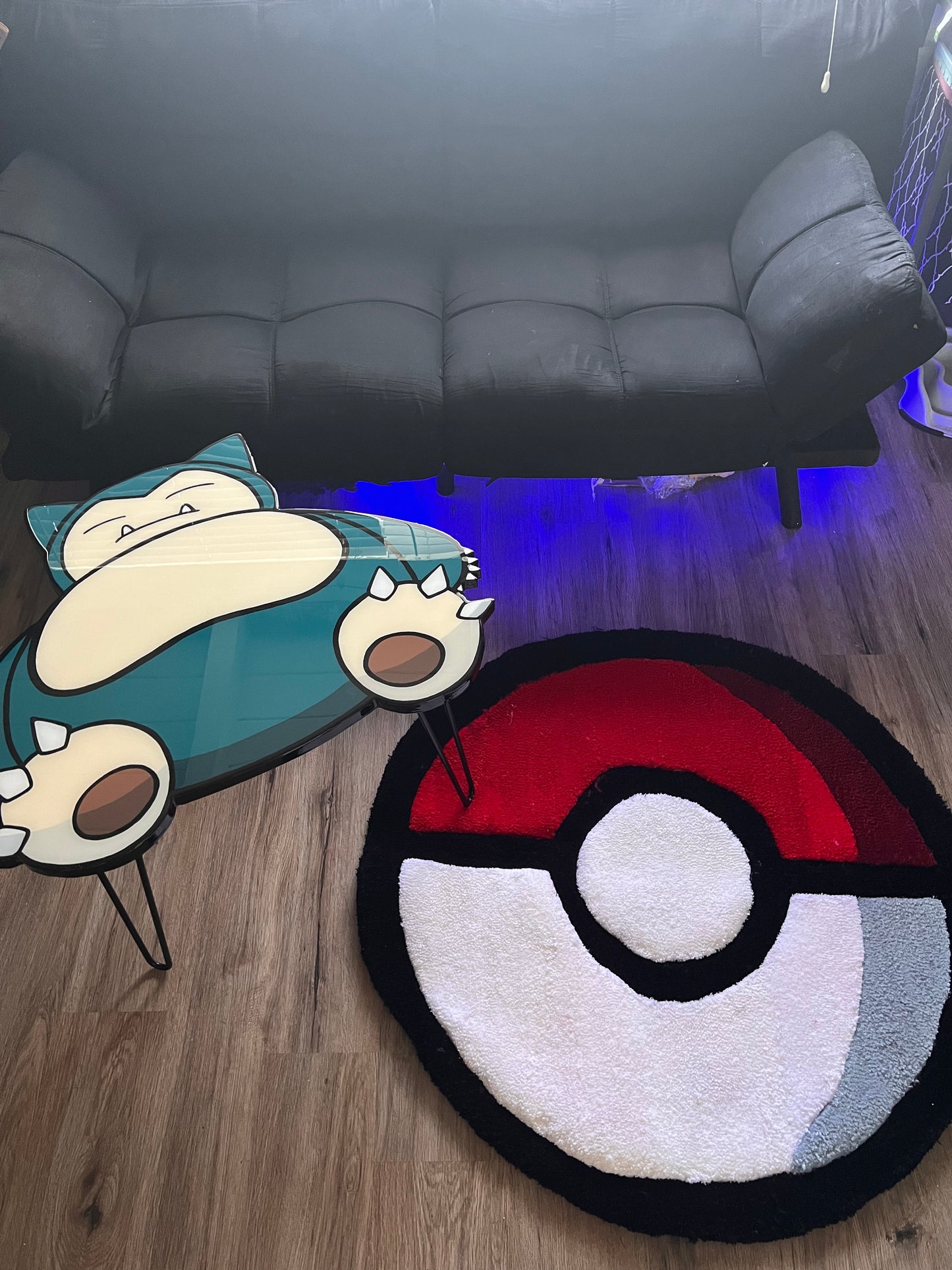 Snorlax Coffee Table + Rug