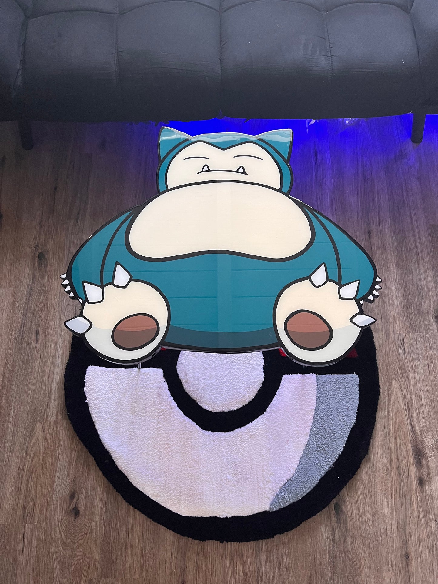 Snorlax Coffee Table + Rug