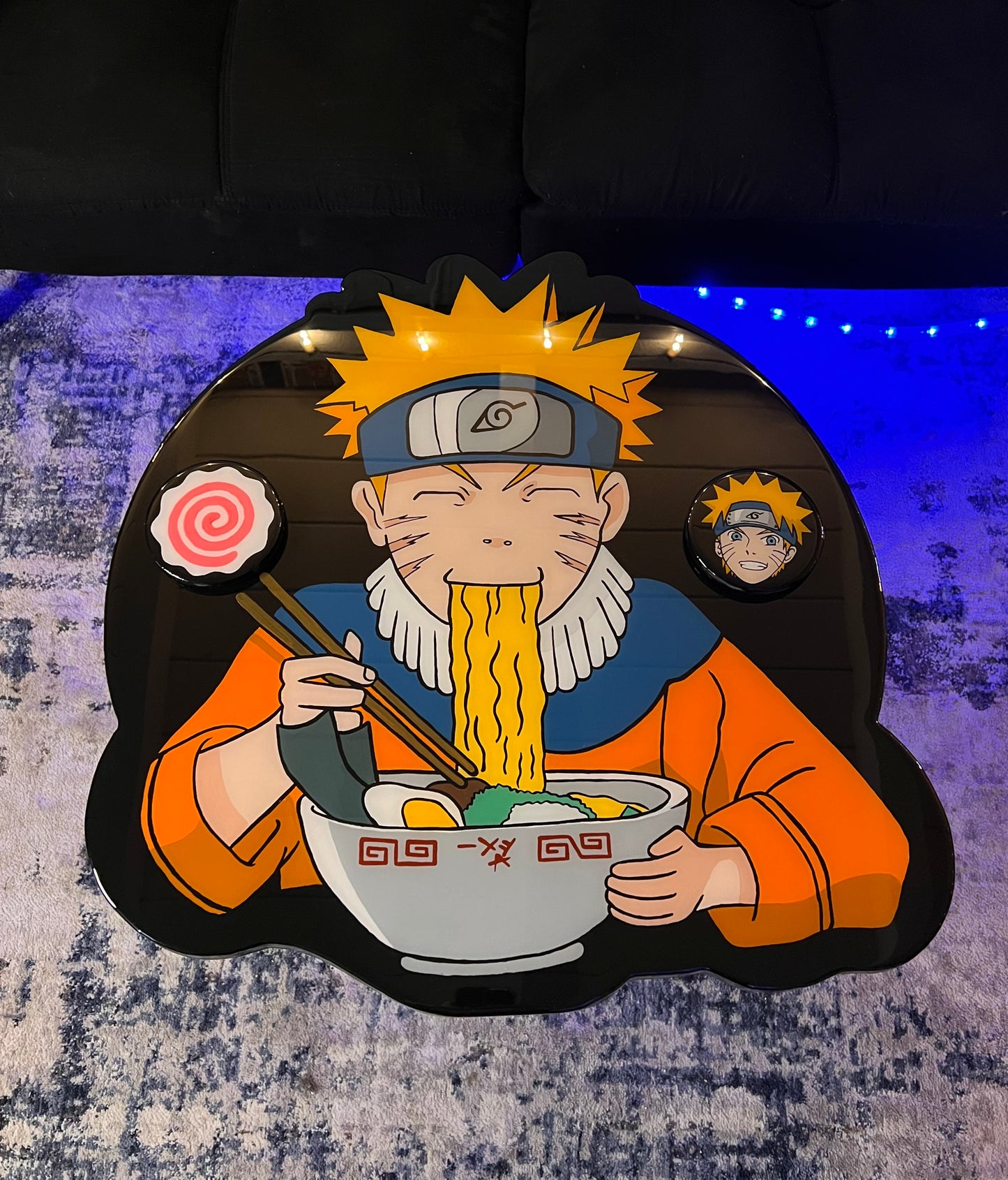 Naruto Coffee Table + 2 Coasters