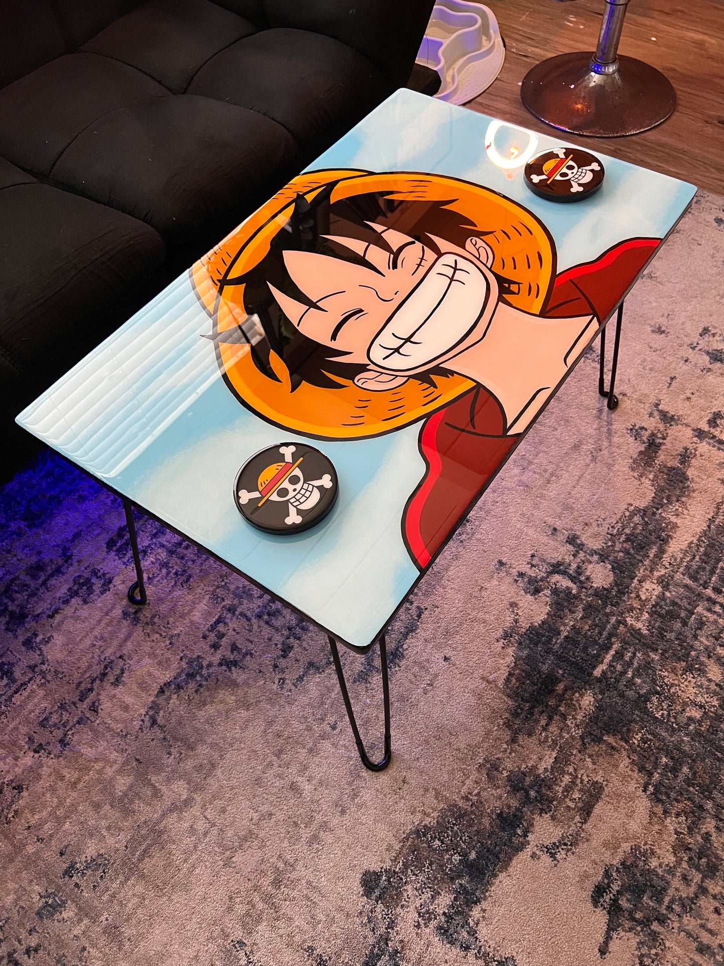 Luffy Coffee Table + 2 Coasters