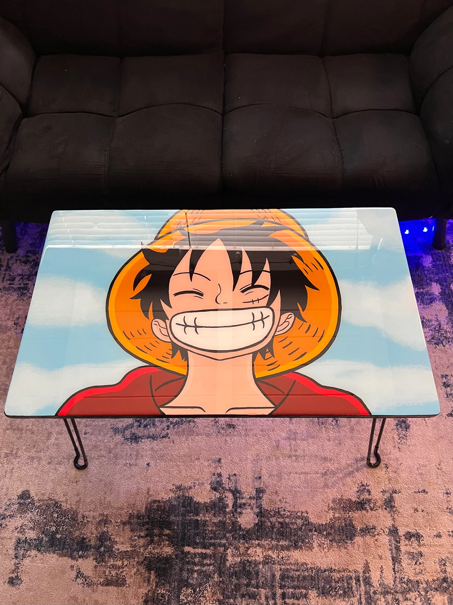 Luffy Coffee Table + 2 Coasters