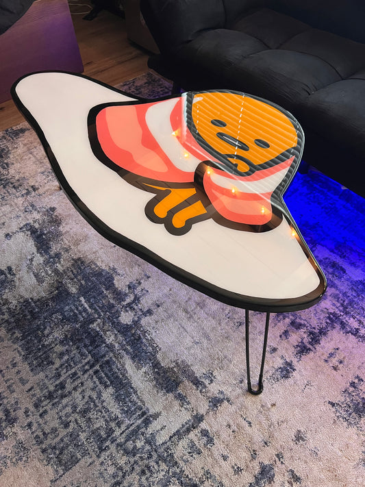 Gudetama Coffee Table + 2 Coasters